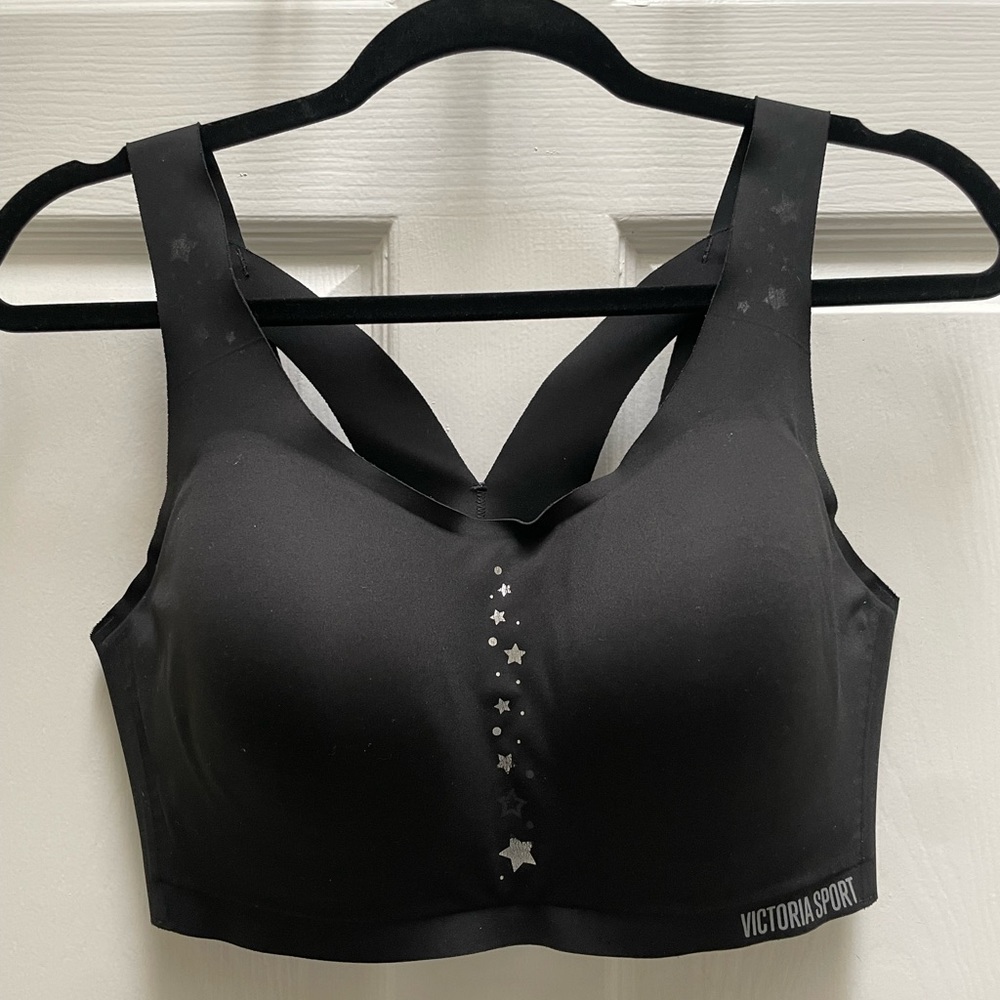 Victoria Sport Bra Black w/ Stars 36DD